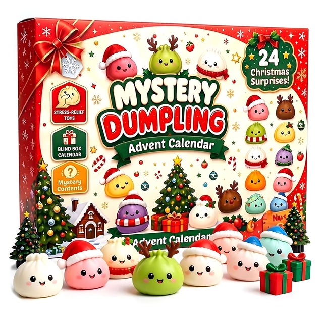 Advent Calendar Gift - 2026 Squishy Christmas Advent Calendar, 24