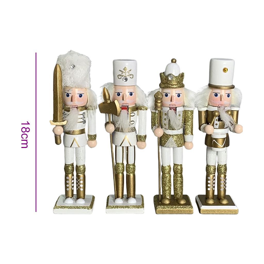 4x 18cm Nutcracker Figurine Ha - Nutcracker Figurine 评论和价格