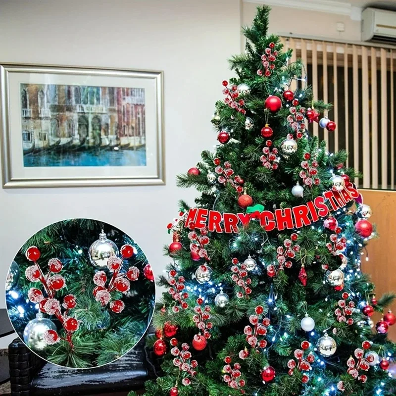 10-200PCS Artificial Red Berry - Christmas Tree Artificial 评论和价格