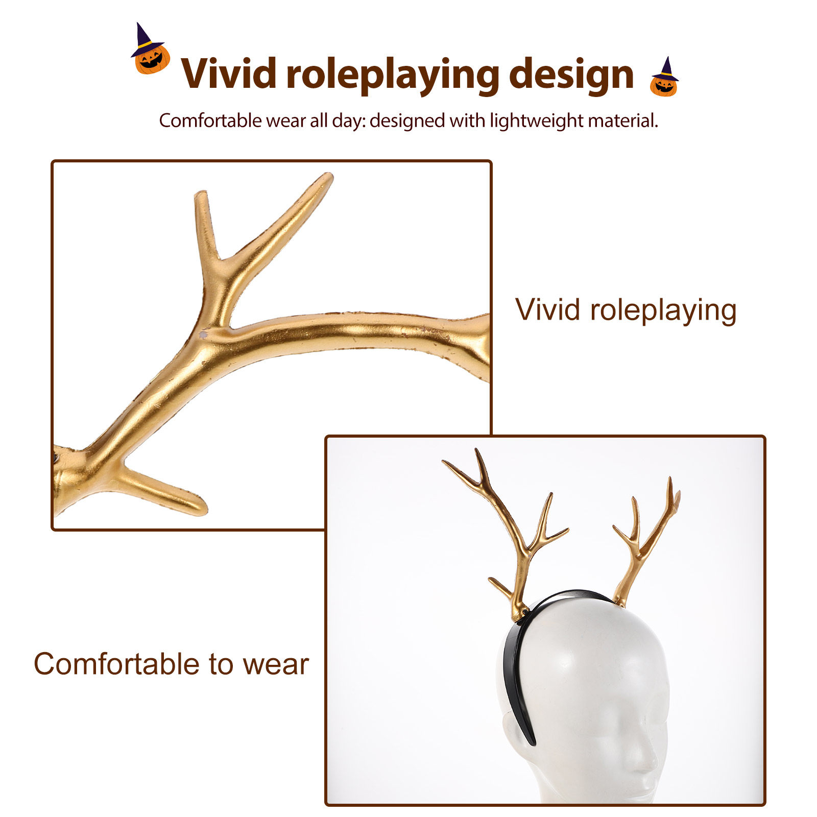 2Pcs Holiday Headband Reindeer - Reindeer Antlers Headband 评论和价格