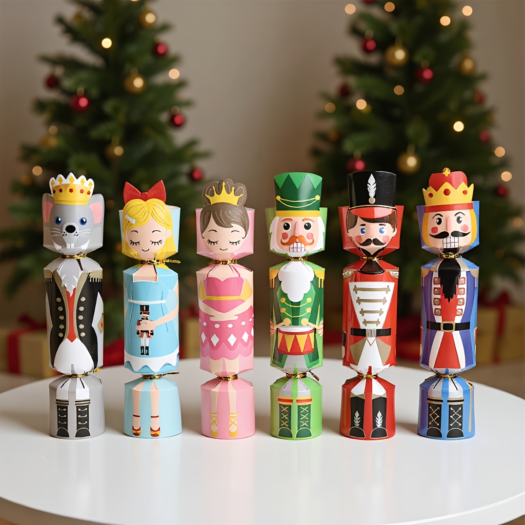 24Pcs Christmas Cracker Nutcra - Nutcracker Figurine 评论和价格