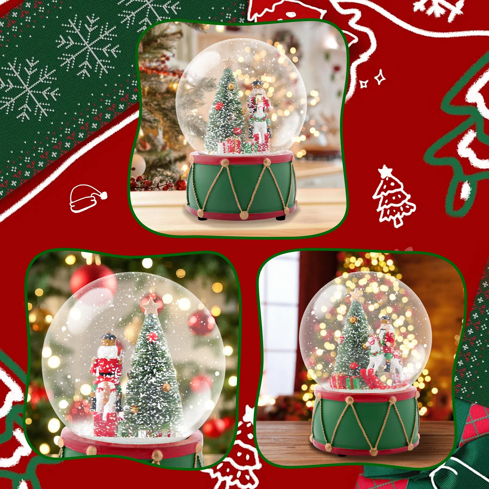 Christmas Snow Globe Musical S - Snow Globe Musical 评论和价格