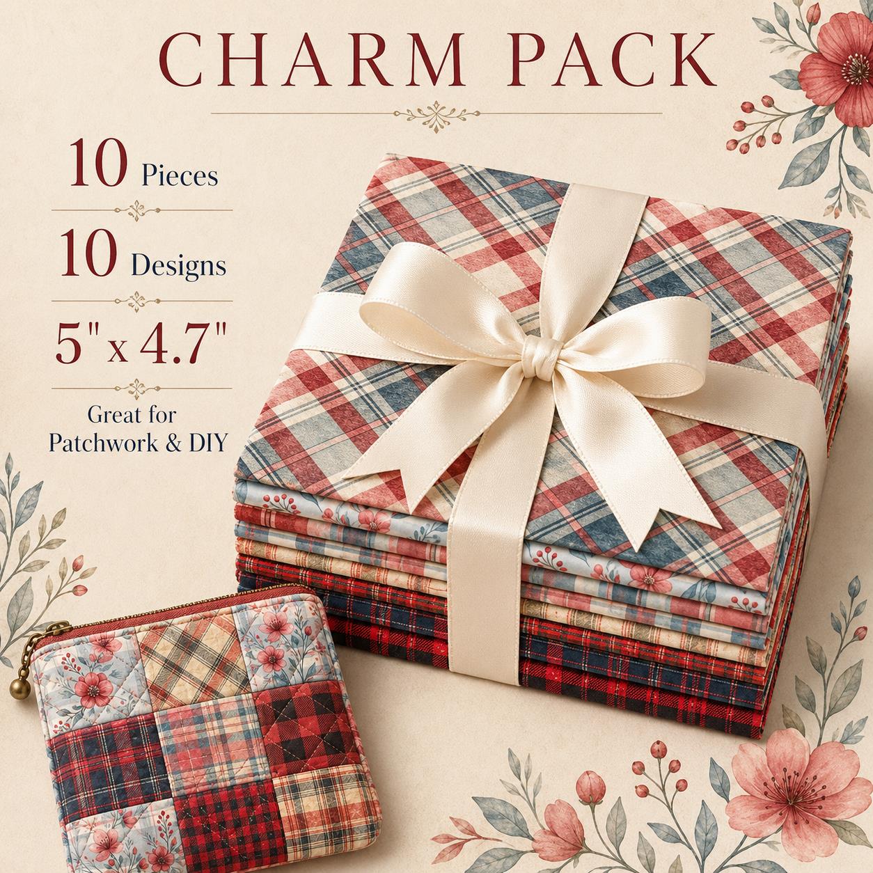 Pre-cut 10Pc/Set Christmas Pla - Christmas Throw Blanket 评论和价格