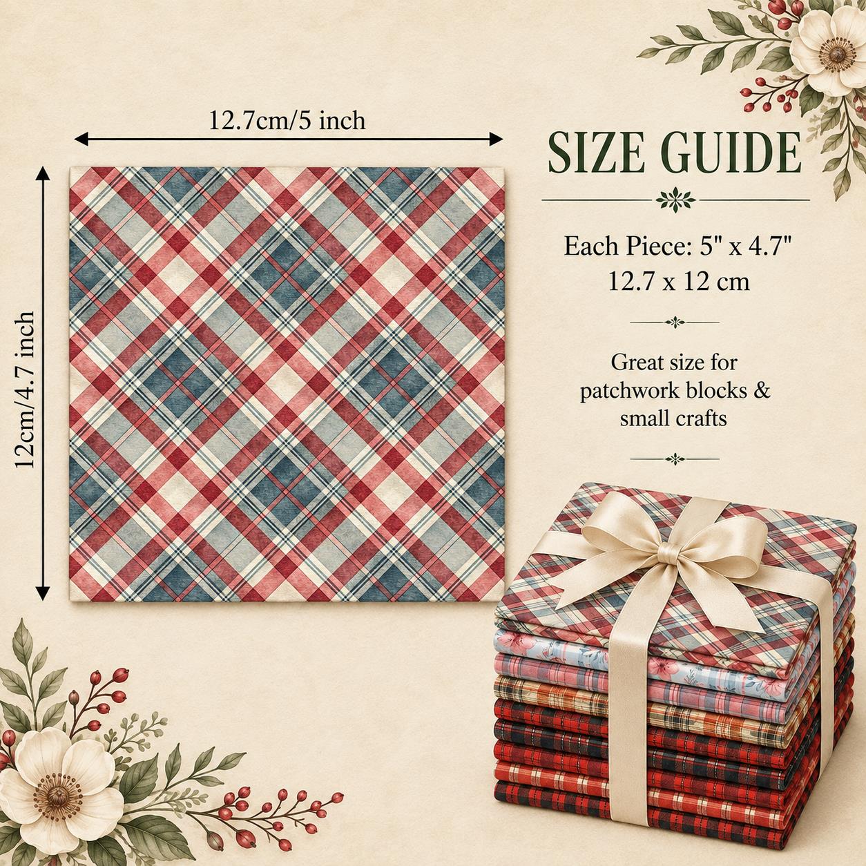 Pre-cut 10Pc/Set Christmas Pla - Christmas Throw Blanket 评论和价格