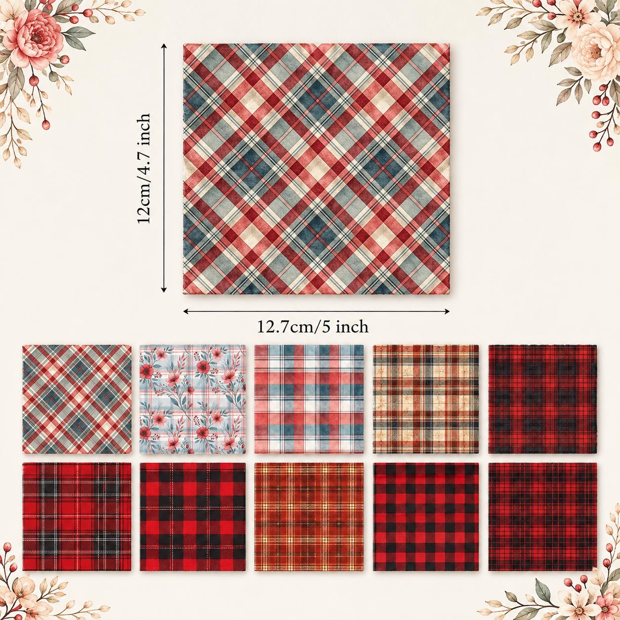 Pre-cut 10Pc/Set Christmas Pla - Christmas Throw Blanket 评论和价格