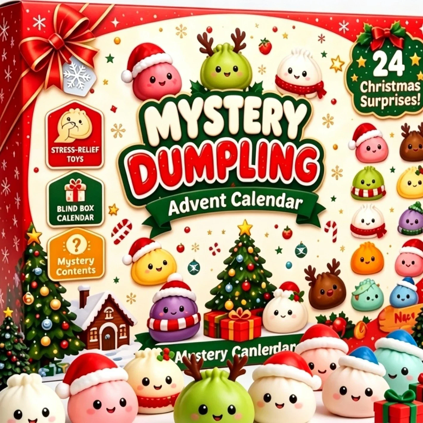 @@Christmas Squishies Advent C - Advent Calendar Gift 评论和价格