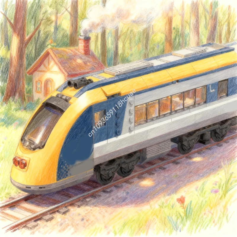 268pcs MOC Passenger Train Cab - Lego Set City 评论和价格