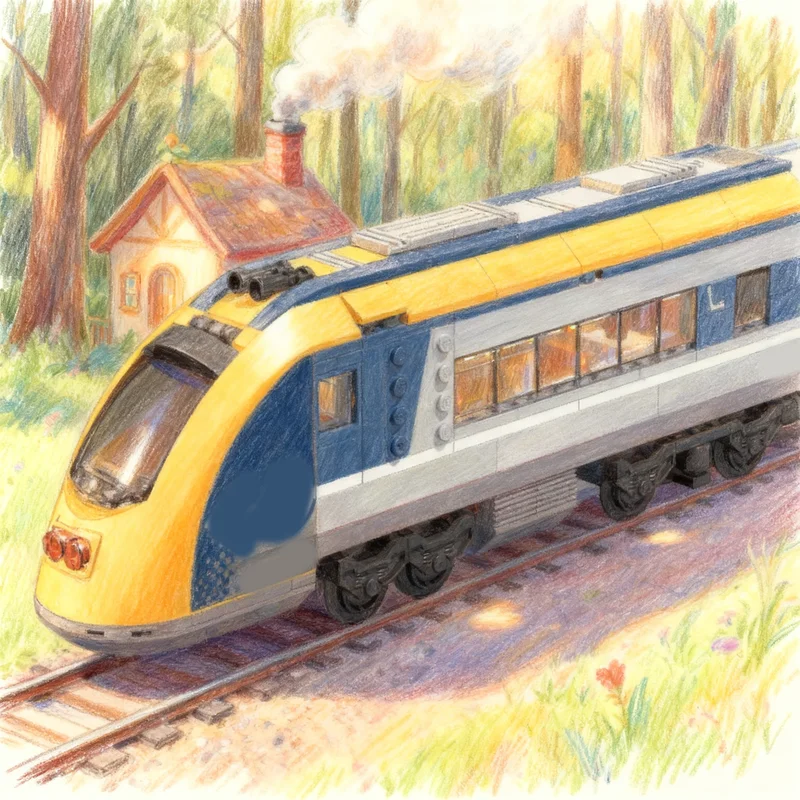 268pcs MOC Passenger Train Cab - Lego Set City 评论和价格