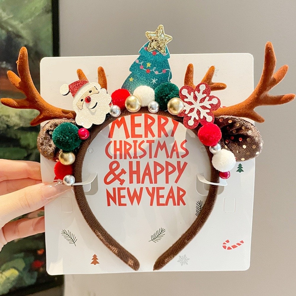 Cute Red Velvet Antler Hairban - Reindeer Antlers Headband 评论和价格