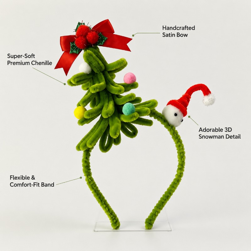 Christmas Headband Christmas T - Ribbon Bow Gift 评论和价格