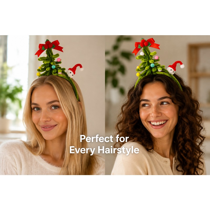 Christmas Headband Christmas T - Ribbon Bow Gift 评论和价格
