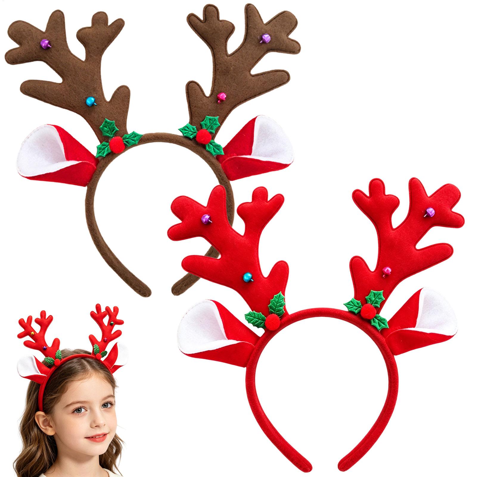 Christmas Decor Antlers Headba - Reindeer Antlers Headband 评论和价格