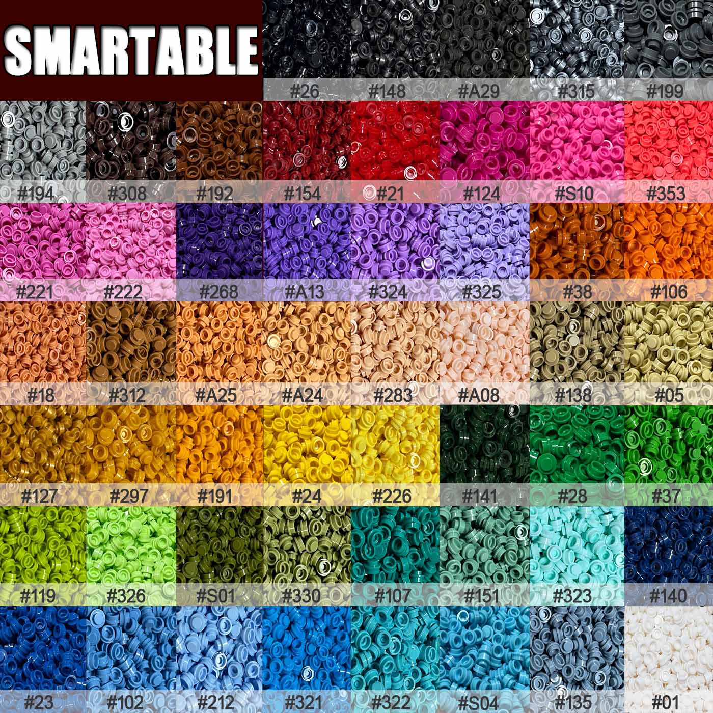 Round Plate 1x1 DIY Pixel Art  - Lego Set City 评论和价格