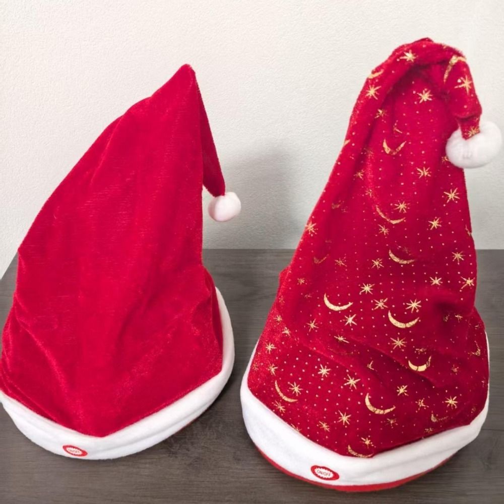 Electric Swing Dancing Christm - Santa Hat Plush 评论和价格