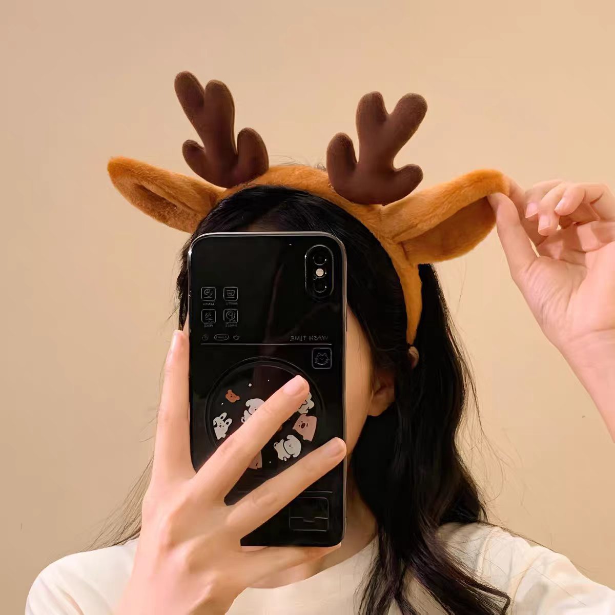 Christmas Costume Snowflake De - Reindeer Antlers Headband 评论和价格