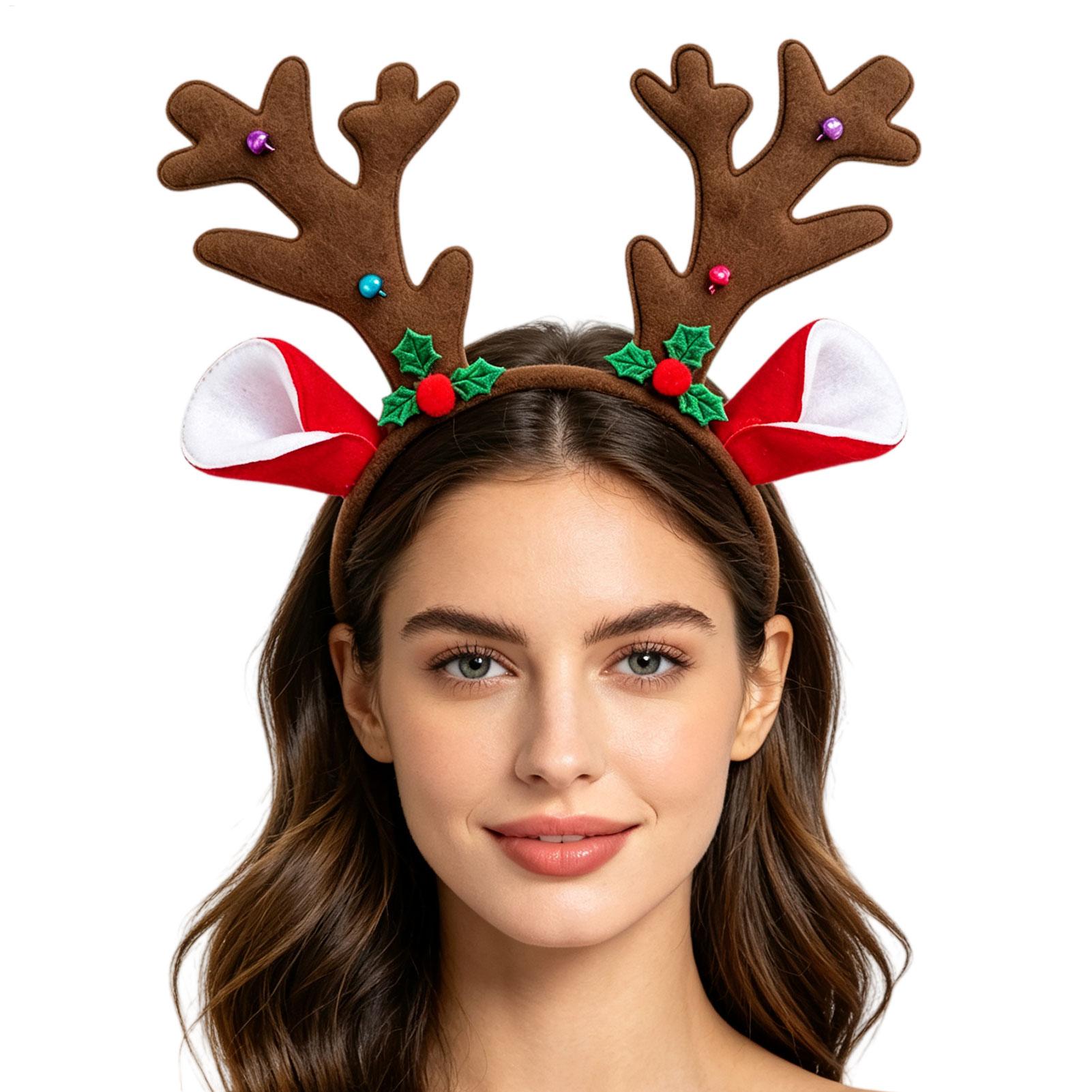 Christmas Reindeer Antlers Hea - Reindeer Antlers Headband 评论和价格