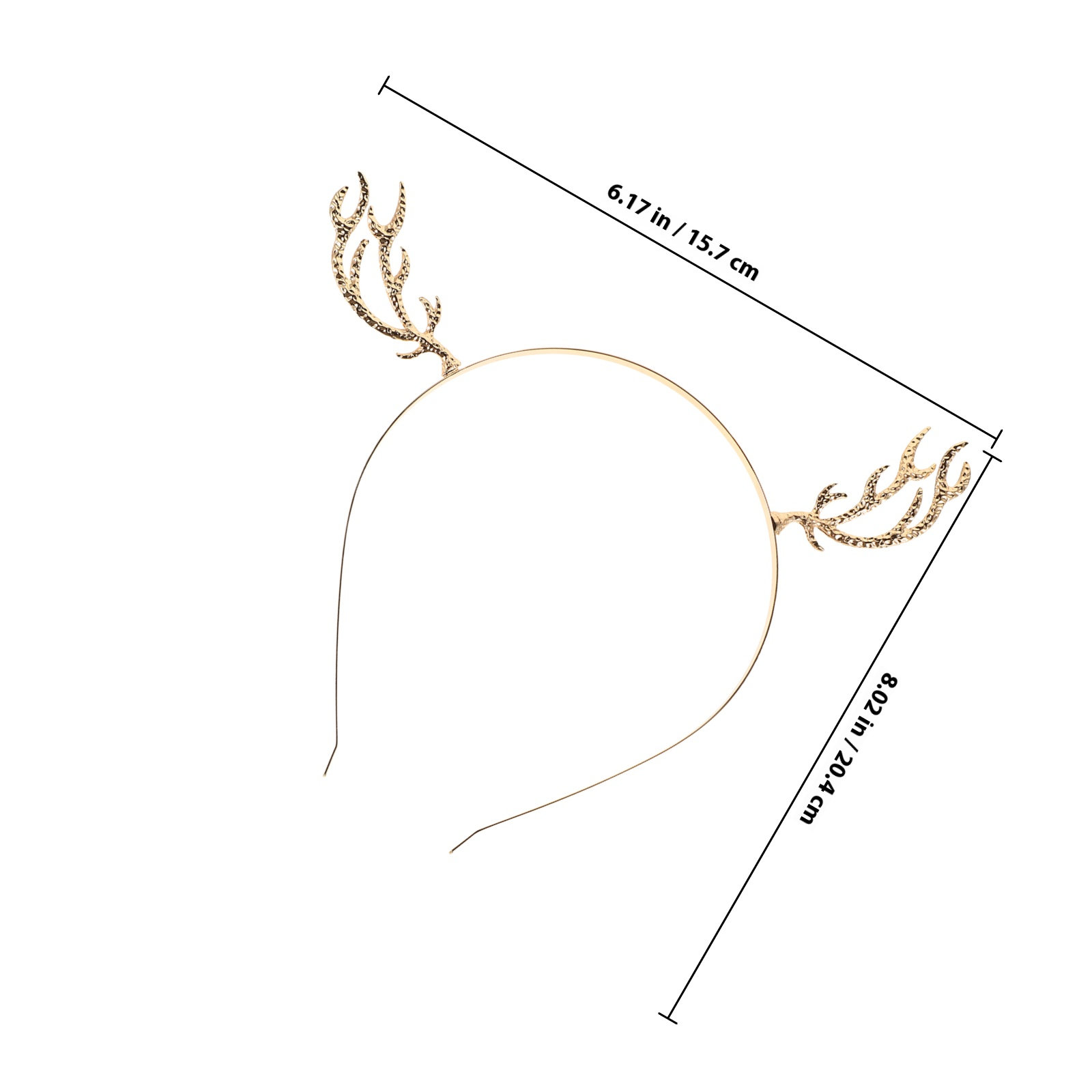 Metal Rhinestone Hair Hoop Ant - Reindeer Antlers Headband 评论和价格
