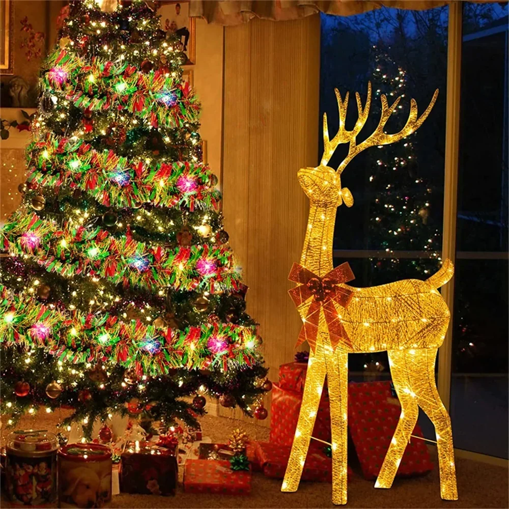 5M Christmas Tinsel Garland Me - Tinsel Garland Decoration 评论和价格