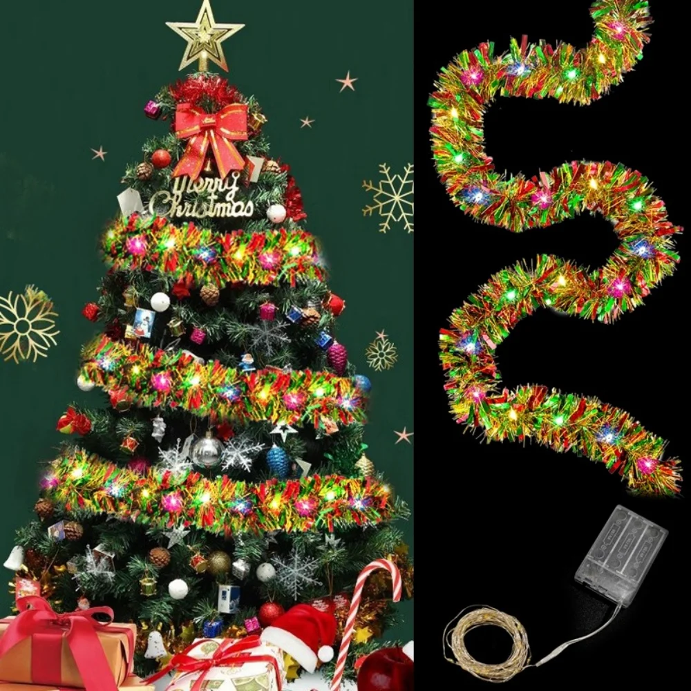 5M Christmas Tinsel Garland Me - Tinsel Garland Decoration 评论和价格