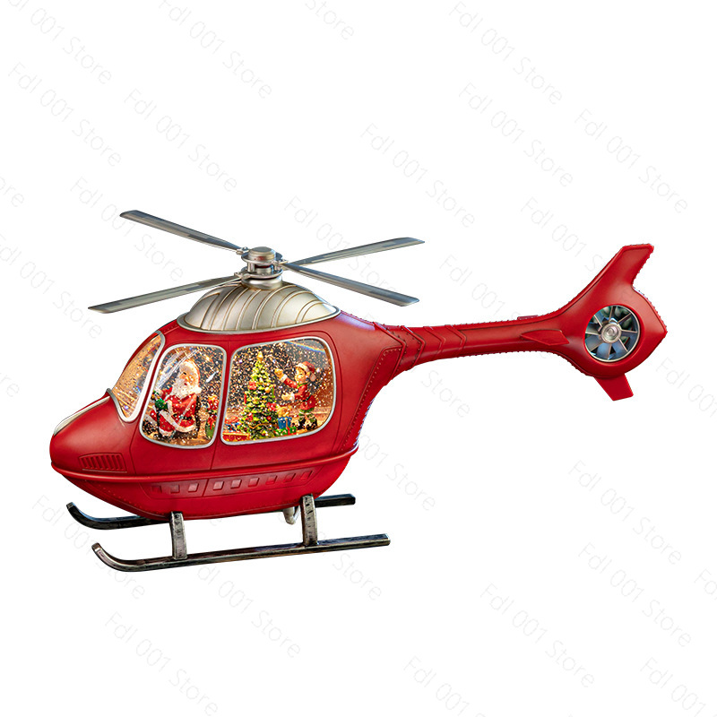 Christmas Helicopter Snow Glob - Snow Globe Musical 评论和价格