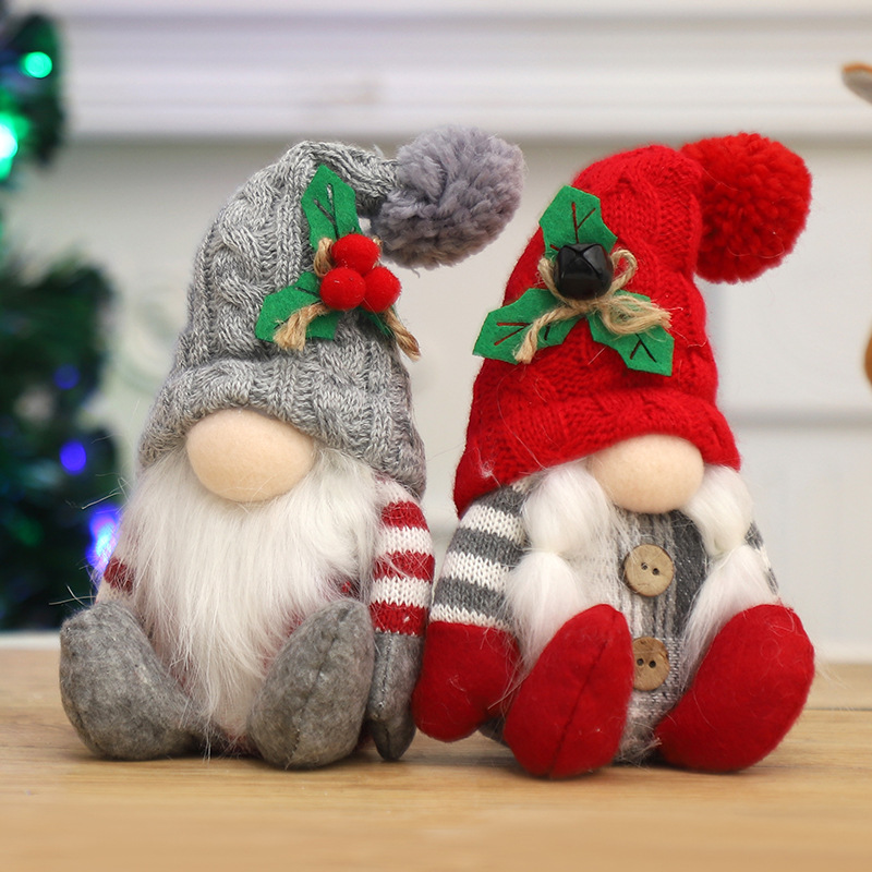 2Pcs Christmas Faceless Gnome  - Santa Hat Plush 评论和价格