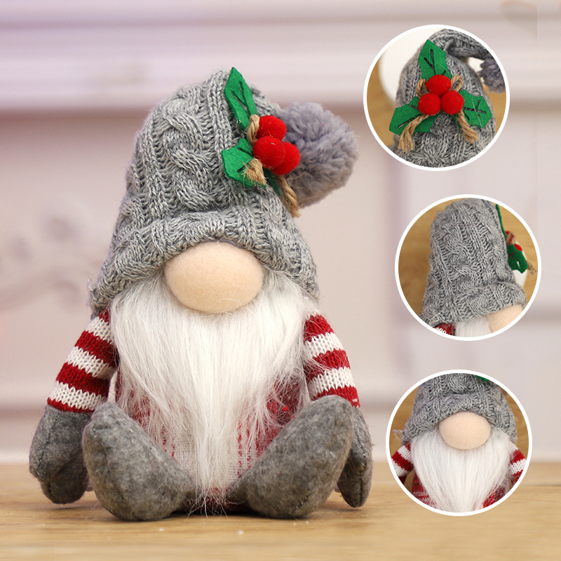 2Pcs Christmas Faceless Gnome  - Santa Hat Plush 评论和价格