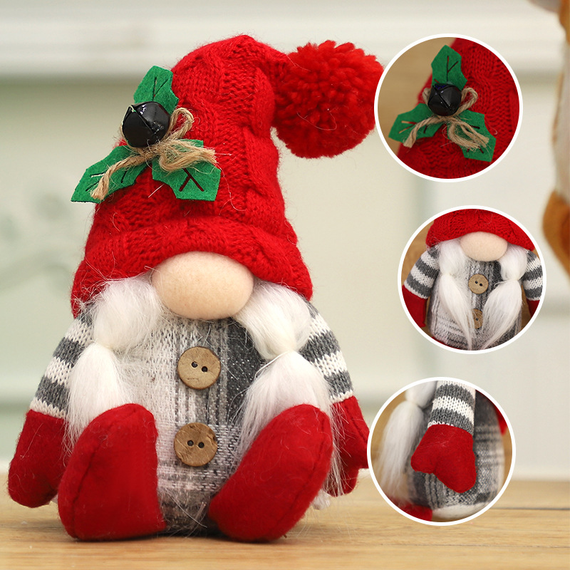 2Pcs Christmas Faceless Gnome  - Santa Hat Plush 评论和价格