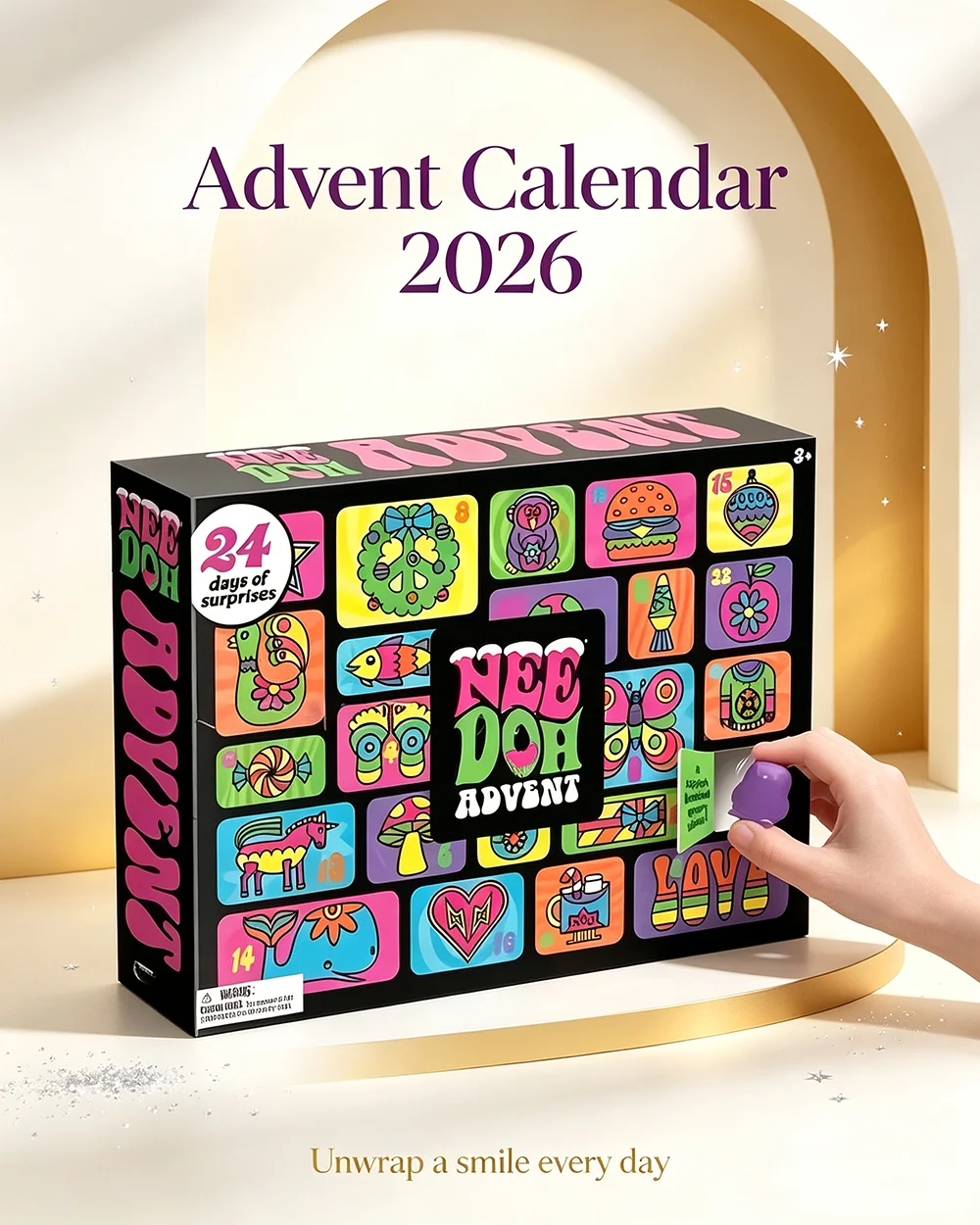 2026 NeeDoh Advent Calendar Gi - Advent Calendar Gift 评论和价格